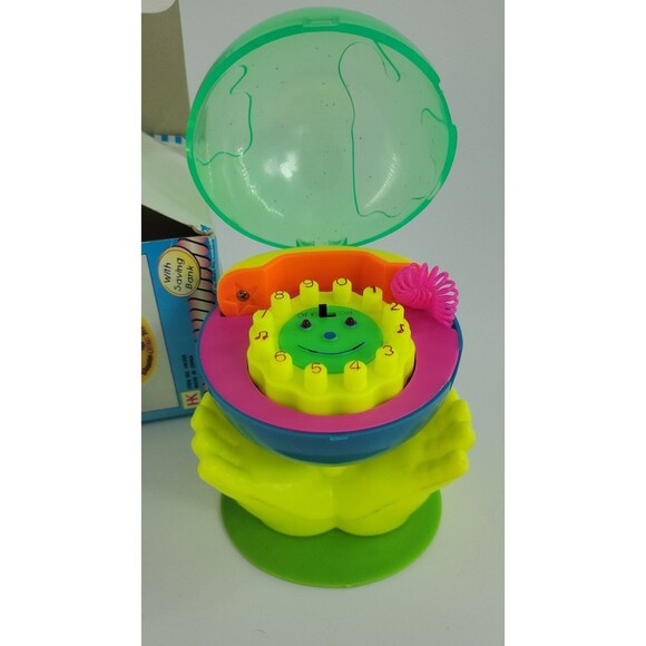 Neon Musical Earth Telephone with Saving Bank Vintage Retro Kids Toy w/ Box - Picture 2 of 12